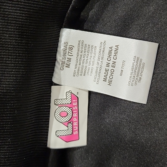 Shiny Silver LOL Suprise bomber jacket - Picture 6 of 8